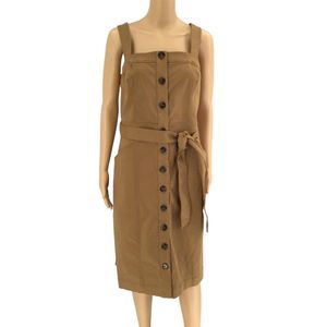 Boden Dress Size 12 US Brown Button Front New